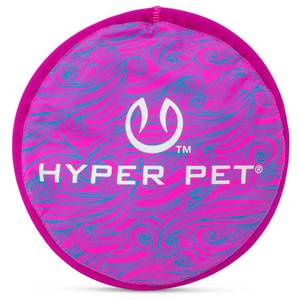 lot 2418 image: Hyper Pet Flippy Flopper 9 Flying Disc Soft Dog Toy, Floats in Water & Safe on Teeth, Pack of 1, Purple Swirl Design