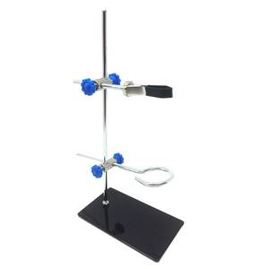 lot 2425 image: iplusmile Lab Stand - Mini Metal Laboratory Retort Stand with Adjustable Clamp, Great for Chemistry Experiments, Random Style, 11.8in Height