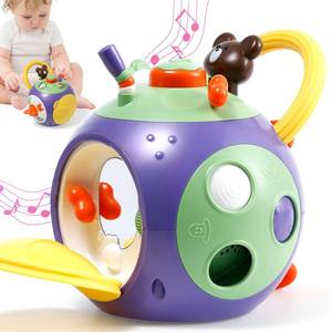 lot 2431 image: taotaotoys Baby Busy Learners Activity Cube Montessori Toddler Toys for 1-3 Year Old,17-in-1 Travel Activities Educational Learning Baby Toys for 6 12 18 Month Boys Girls Christmas Brithday Gifts