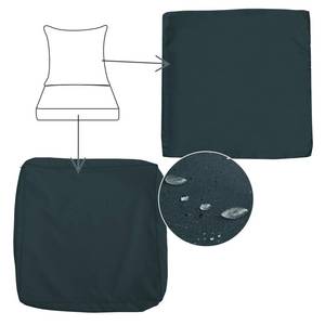 lot 2470 image: Qaworci Outdoor Patio Seat Cushion Cover Replacement, 2Pcs Patio Furniture Cushions Slipcovers with Zipper, Anti-Slip Waterproof Patio Chair Cushion Cover for Garden and Backyard (23  24, Grey)