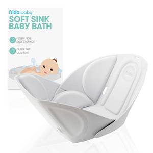 lot 2473 image: Frida Baby Soft Sink Bath, Sink Bather, Easy to Clean Bather That Supports Babys Head