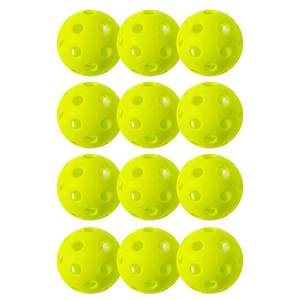 lot 2480 image: Franklin Sports X-26 Indoor Pickleballs - Indoor Court Balls - USA Pickleball (USAPA) Tournament Approved - 12 Pack Inside Balls - Lime Green