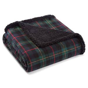 lot 5329 image: Eddie Bauer - Blanket, Super Soft Reversible Sherpa & Brushed Fleece Bedding, Throw Blankets for Couch, Ideal for Lounging (Pine Tartan)