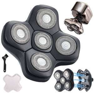 lot 6367 image: New Upgrade Head Shaver Replacement Heads for Skull Shaver Pitbull Platinum Pro Butterfly Kiss, and Palm Hypo-Allergenic Electric Razor