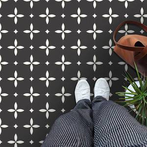 lot 6371 image: MORCART 40 Sheet Peel and Stick Floor Tile, 7.87 x 7.87 Vinyl Flooring Waterproof, Star DIY Flooring for Bathroom, Kitchen, Fireplace, Pet House, Stairs, Bedrooms, Wall
