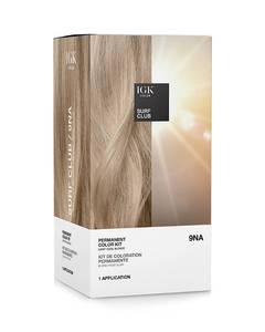 lot 6398 image: IGK by IGK   PERMANENT COLOR KIT - 9NA SURF CLUB (LIGHTEST BEIGE BLONDE)