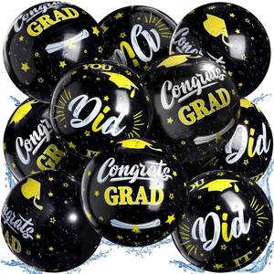lot 6420 image: Silipull 12 Pack Graduation Beach Balls 11.8 Inflatable Congrats Grad Ball Graduation Party Favors Gifts Class of 2025 Decoration Sign Pool Toy for College Graduation Pool Party Supplies