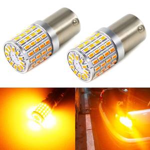 lot 6426 image: PHINLION Super Bright 3014 72-SMD BA15S 1156 1073 2396 7506 1156A Amber Yellow LED Light Bulbs for Turn Signal Blinker Lights