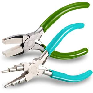 lot 6427 image: A2 Pieces Jewelry Making Tool Bail Making Pliers 6 in 1 Jewelry Pliers Wire Bending Pliers for Beading Looping Shaping Wire DIY Crafts