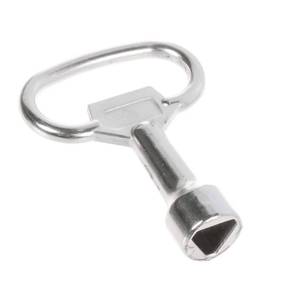 lot 6476 image: YXQ 8mm Triangle Socket Spanner Key Metal Triangular Train Panel Lock Drawer Cabinet Security Cupboard(6Pcs)