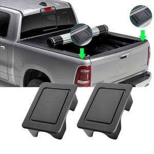 lot 6484 image: TTCR-II Compatible with Ram Bed Rail caps 2009-2018, Rear Truck Bonneau Covers Stake Pocket Plugs for Ram 1500 2500 3500 Big HornClassicLaramineLimitedLong StarRebelSLTSportTradesman (2 Packs)