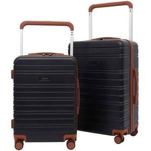 lot 9600 image: Travelers Club Navigate Collection 2 Piece Rolling Hard Case Luggage Set with X-Tra Wide Telescopic Handle