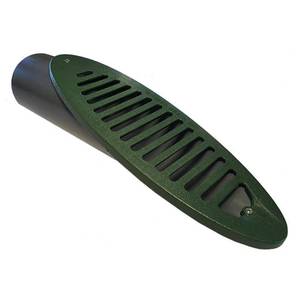 lot 10053 image: Mitered Drain 3 in. Green Angled Mitered Drainage Grate