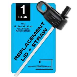 lot 10449 image: Polar Camel Lid Replacement 20 oz 32oz 40oz 12oz 1Pack - Water Bottle with Straw, Flip Top