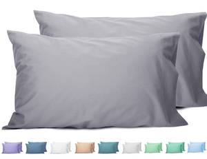 lot 10471 image: Sunflower Queen Pillowcases Set of 2, 100% Cotton Queen Pillow Cases 2, 20�30 inches Frost Gray, Soft and Breathable