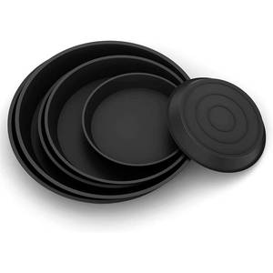 lot 10488 image: DUNPUTE 6 Pack Plant Saucer 4 6 8 Inch Plastic Plant Tray, Sturdy and Durable Flower Pot Container Accessories Plant Pot Saucers for Indoor and Outdoor (4 6 8 Inch, Black)