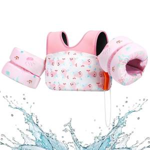 lot 11418 image: Heysplash Swim Vest for Kids, Toddler Pool Floaties Fit 22-70 Lbs,Swimming Vest with Adjustable Strap, Swim Jacket Water Wing Arm Float, Puddle Beach Boat Jumper Float Device Girl Age 2-7,Pink Whale