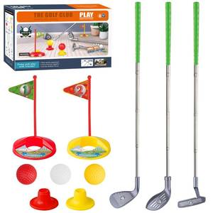 lot 12173 image: Popsunny Kids Golf Club Set for 3 4 5 Years Old, Adjustable Toddler Golf Clubs, Outdoor Golf Toys Christmas Birthday Gifts for Boys Girls, 777-580A