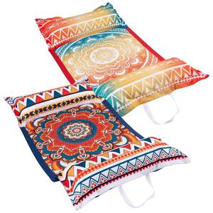 lot 12224 image: WERNNSAI Adults Pool Floats - 2 Pack Fabric Inflatable Pool Float Boho Style Water Hammock Floaties Multi-Purpose 4-in-1 Saddle Lounge Chair Hammock Drifter for Swimming Beach Party