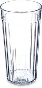 lot 12243 image: Carlisle FoodService Products Bistro Tumbler Plastic Tumbler for Restaurants, Catering, Kitchens, Plastic, 15.5 Ounces, Clear