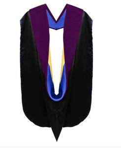 lot 12254 image: CLERKMANS Unisex Doctoral Graduation Hood for Doctorate Degree - University PhD Academic Hood