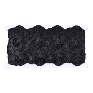 lot 12283 image: CABODYALS 10 Yards 1.57 Inch Black Rick Rack Trim RIC Rac Ribbon Wavy Sewing Bending Fringe Curved Wave Edge Trimming Ribbon for Sewing Making Craft Gift Wrapping Wedding Christmas Decor DIY Supplies