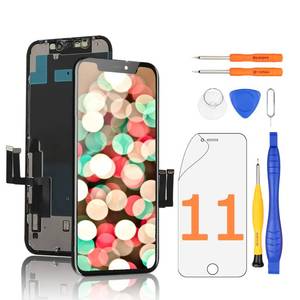 lot 12286 image: Yodoit for iPhone 11 Screen Replacement Kit Full HD COF LCD Display 3D Touch Digitizer Frame Full Assembly with Repair Tool for Model A2111, A2223, A2221 Black 6.1inch