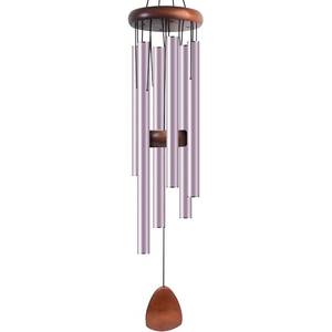 lot 12294 image: Bursvik Large Aluminium Wind Chimes 37 Inches to Create a Zen Atmosphere Suitable for Outdoor, Garden, Patio Decoration. Classic Wind Chimes with Wind Catcher Suitable as A Gift for Unisex(Purple)