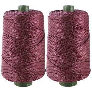 lot 12301 image: Clisil 400gram Art Yarn Cord Coffee Brown Polyester Yarn Macrame Knitting Crocheting DIY Bags Crochet Basket Summer Hat Craft Cord 3mm Macrame Cord Rope 438yds 1314 Feet