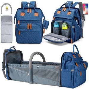 lot 13006 image: KABAQOO Diaper Bag Backpack with Detachable Changing Station, Large Capacity Baby Diaper Bags for Boys & Girls, Baby Registry Search Stuff & Shower Gifts, Newborn Essentials Must Haves, Blue