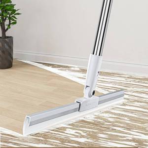 lot 14056 image: Rubber Squeegee Broom for Floor,62 Long Handle Window Squeegee, Silicone Pet Hair Remover,Magic Broom for Indoor Cleaning,Cleans glass, hair, fine dust, liquids, suitable for Smooth Floors, Rugs