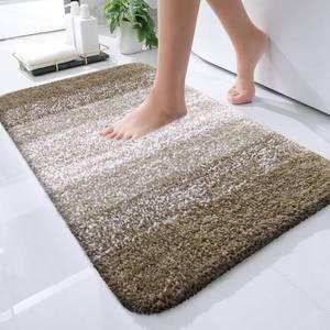 lot 14071 image: OLANLY Bathroom Rugs Mat 24x16, Extra Soft Absorbent Microfiber Bath Rugs, Rubber Backing, Quick Dry, Machine Washable Bath Mats for Bathroom Floor, Tub and Shower, Home Decor Accessories, Coffee