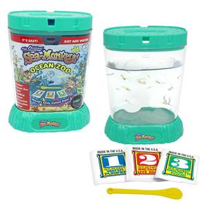 lot 14073 image: Sea Monkeys The Original Ocean Zoo - Grow Your Own Pets Science Age 5 Kit- Includes Eggs, Food, and Water Purifier, Color May Vary
