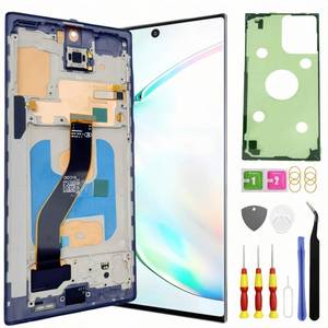 lot 14082 image: TFT Galaxy Note 10 Screen Replacement for Samsung Galaxy Note 10 LCD Screen Touch Digitizer Display Pantalla with Frame Toolkits N970U NO Fingerprint Black