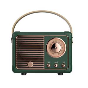 lot 14085 image: Dosmix Retro Bluetooth Speaker, Vintage Decor, Mini Wireless Bluetooth Speaker, Cute Old Fashion Style for Kitchen Desk Bedroom Office Party Outdoor Accessories for iPhone Android (Green)