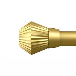 lot 1576 image: Box Space Curtain Rods for Windows 48 to 84 Inch, Gold Curtain Rod with 1 Inch Diameter, Adjustable Drapery Rods with Exquisite Finial for Living Room, Bedroom, Kitchen, Outdoor Patio, Gold