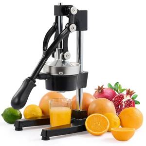 lot 1579 image: CO-Z Hand Press Juicer Machine, manual Orange Juicer and Professional Citrus Juicer for Orange Juice Pom Lime Lemon Juice, Orange Juicer Squeezer and Crusher, Easy to Clean, Black