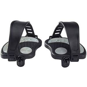 lot 1604 image: Exercise Bike Pedals 12 with Straps for Peloton Bike, Spin Cycling Bike, Indoor Exercycle Bike, Stationary Recumbent Bicycle Replacement Parts