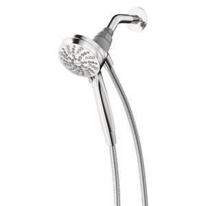 lot 1613 image: Moen Engage Magnetix Chrome 3.5-Inch Six-Function Detachable Handheld Showerhead with Magnetic Docking System, 26100