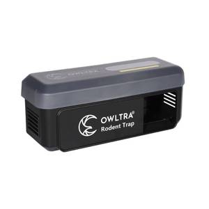 lot 1623 image: OWLTRA OW-7 in-Outdoor Electric Rodent Trap, Instant Kill Mouse & Rat Zapper with Waterproof Cover, Sound & Light Alarm, and Batteries or USB Power Source, Waterproof Grade IPX4, Black