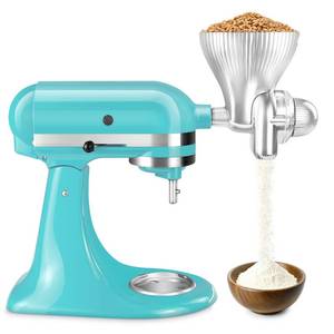 lot 1626 image: Grain Mill Attachment for Kitchenaid Stand Mixer, Kitchen Aid Accessories and Attachments Flour Mill, Mixer Attachment Wheat Grinder Fit for Grinding Wheat, Corn, Oats, Buckwheat and Other Cereals