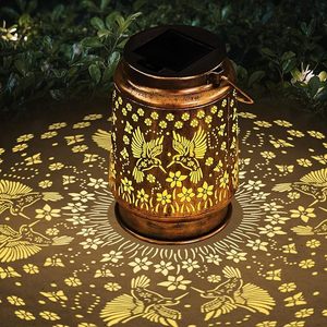 lot 2046 image: Solar Lanterns Outdoor Hummingbird Mom Garden Decor Mothers Day Gift Gifts for Women Mom Grandma Hanging Hummingbird Lights Metal Solar Light Outside for Yard, Patio, Backyard, Porch