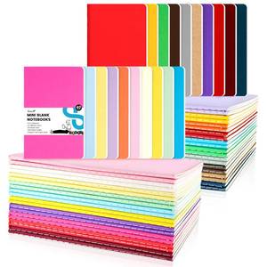 lot 2049 image: Koogel 40PCS Pocket Notebooks, Mini Blank Notebooks 3.5 x 5.5 Inch Notepads Journals 20 Colors for Students Traveler School Supplies Office