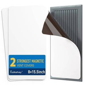 lot 2077 image: A 2 Pack Strong Magnetic Vent Covers for Home Ceiling, 8x15.5 Inches Furnace Vent Cover for Steel Air Registers, Floor, Wall, RV, HVAC