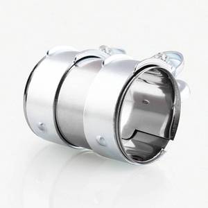lot 2084 image: LPFIDI 2 Exhaust Clamp Pipe Joint Bolts Band Flanges Clamp