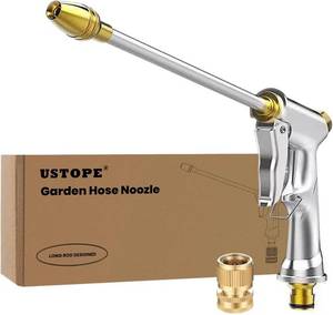 lot 2111 image: Garden Hose Nozzle, High Pressure Water Hose Nozzle Sprayer Head,fits 34�� Garden Hose Thread,for Lawn & Garden,Washing Cars,Watering Garden,Cleaning,Showering Dogs&Pets