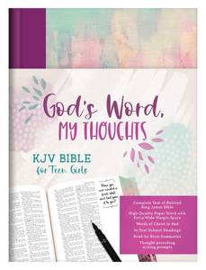 lot 2132 image: Gods Word, My Thoughts KJV Bible for Teen Girls