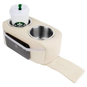 lot 2146 image: Marinexplore Pontoon Cup Holder,Boat Seat Cup Holder,Double Drink Holder,Portable Cup Beverage Mobile Phone Holders for Pontoon Boat Sofa,RV Couch,Car Back Seat (Beige)