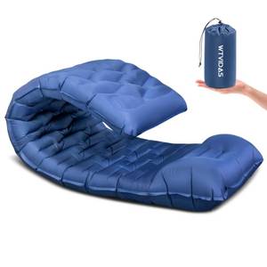 lot 2167 image: WTVIDAS Oversized Camping Sleeping Pad,4.2 Thick Ultralight Camping Sleeping Mats for Adults,Camping Mattress with Pillow & Built-in Pump for Tent,Backpacking,Travel