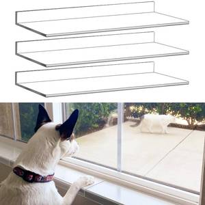lot 2182 image: 3 Pcs Window Sill Protector, Pet Window Guard,Transparent, Window Sill Cover, Protection from Dog and Cat Scratching Chewing Slobbering, Heavy Duty Scratch Shield